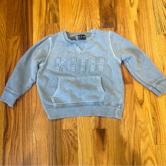 Kids Kith Blue Crew Neck Swear Shirt Size 3T - Picture 2 of 12